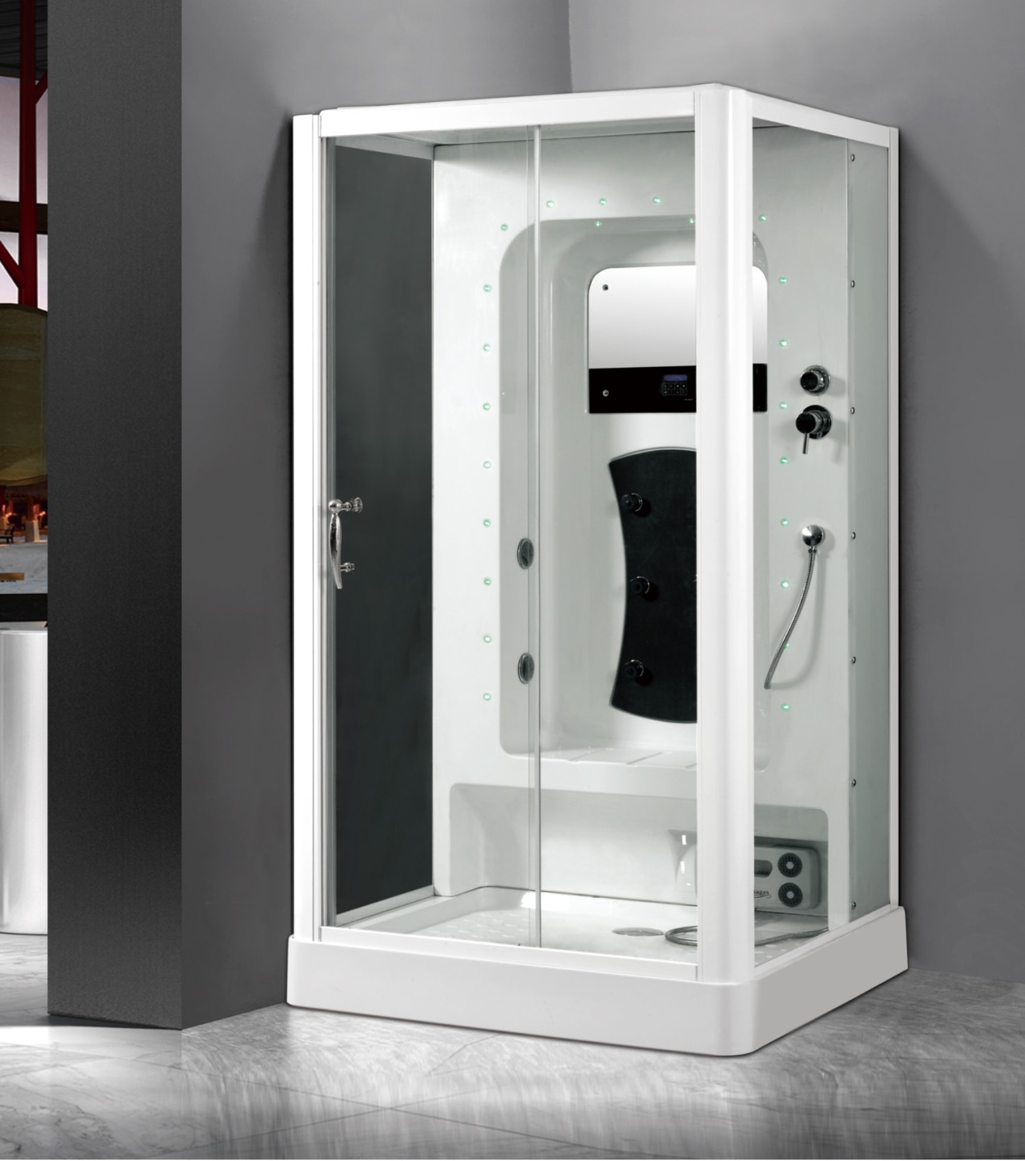 L-536-C(L)-Shower Room With White Painted Aluminum Frame With Seat_副本.jpg