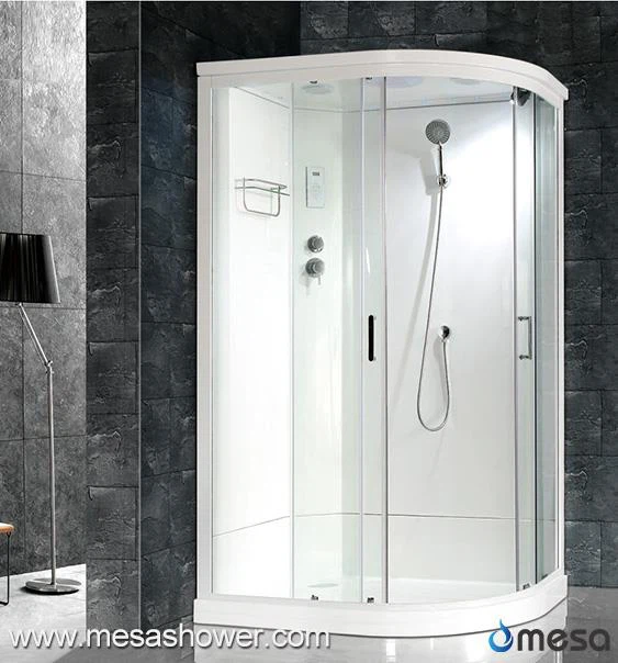 Gosod Gorsaf R-Shape Ystafell Caban Cawod Gwydr Llithro