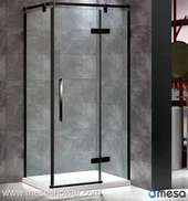 90 gradd gornel hirsgwar cawod drws gyda ffrâm