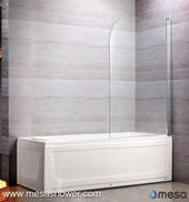 Dyluniad Cyfoes Sgrin Tub Bathtub Bathtub Pivot Newydd Arddull