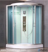 Caban Cawod Steam Isaf gyda Ffrâm Dur Di-staen L-500-CH-BXG