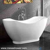 Arddull Ewropeaidd Ewrop Acrylig Gwyn Am Ddim Sefydlog Bathtub Gwn Sba MEC3159