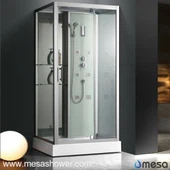 Ystafell Caban Cawod Tylino Reangangiwlaidd Sefydlog gyda Silff MER-527-CX-2