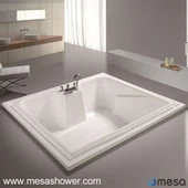 Tiwb poeth Sgwâr Galw Heibio Sgwâr Acrylig arwyneb Mawr Dwbl ar gyfer Dau Ddyn