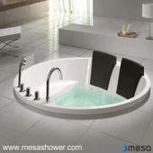 Tiwb Chwifio Rownd Galw Heibio Acrylig Gwyn o Ddu Maint Mawr