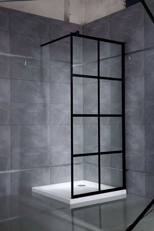 Cawod Sgrîn Btah Gyda Ffrâm Du