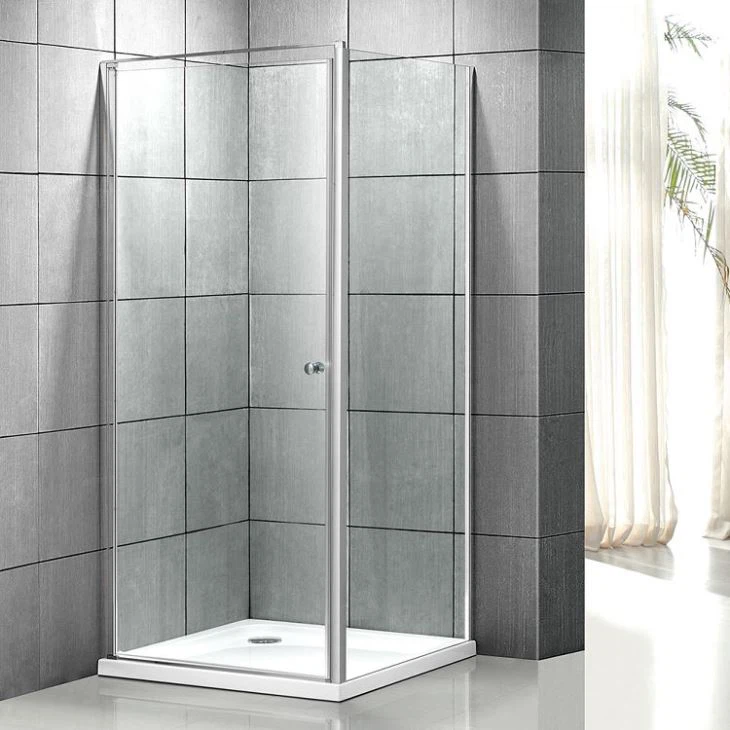 Drws Cawod Pivot Siâp Sgwâr