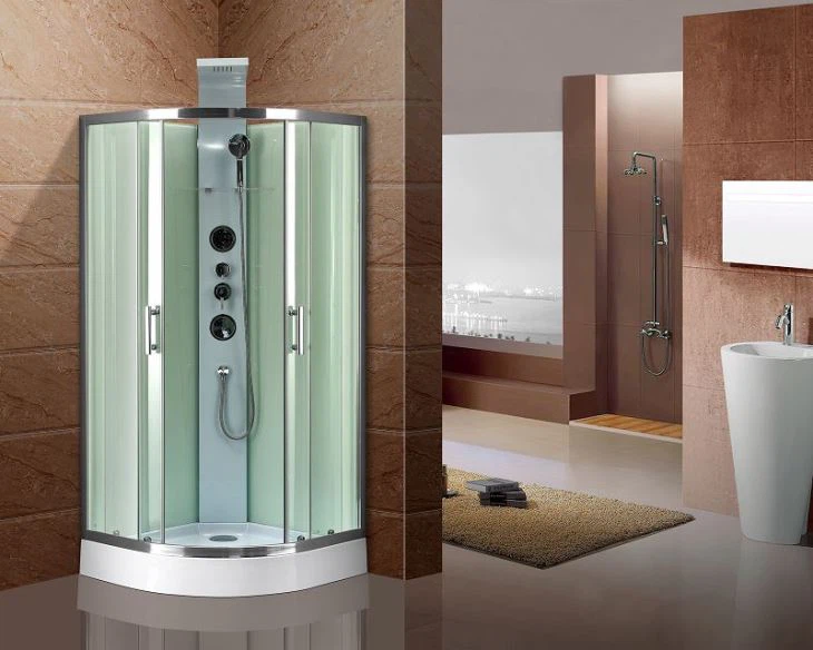 Ystafell gawod syml ar gyfer y cartref