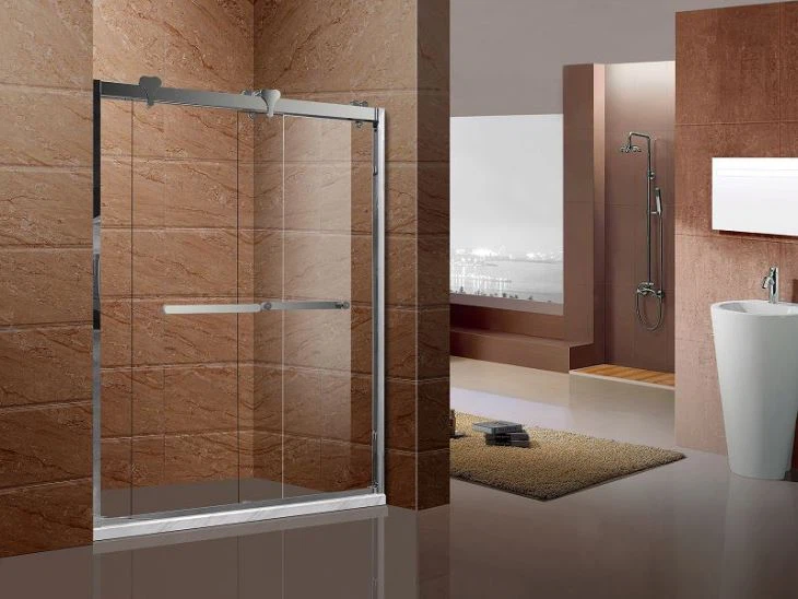 Drysau cawod gwydr cornel