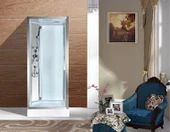 Caban cawod drws gwydr